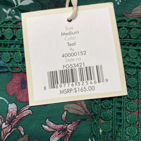 Free Generation long sleeve, teal dress, size M. - Picture 4 of 7